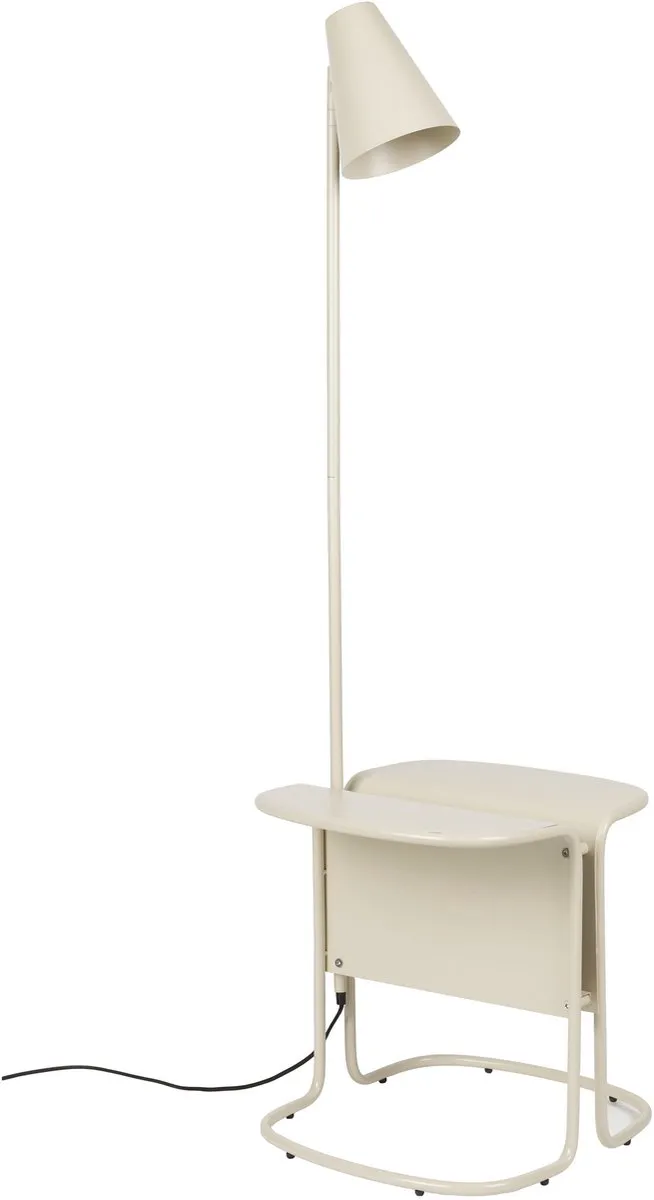 Zuiver Lustor Vloerlamp & Bijzettafel Beige