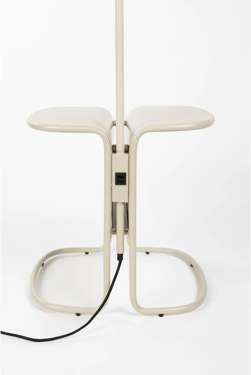 Zuiver Lustor Vloerlamp & Bijzettafel Beige - afbeelding 6 van 6
