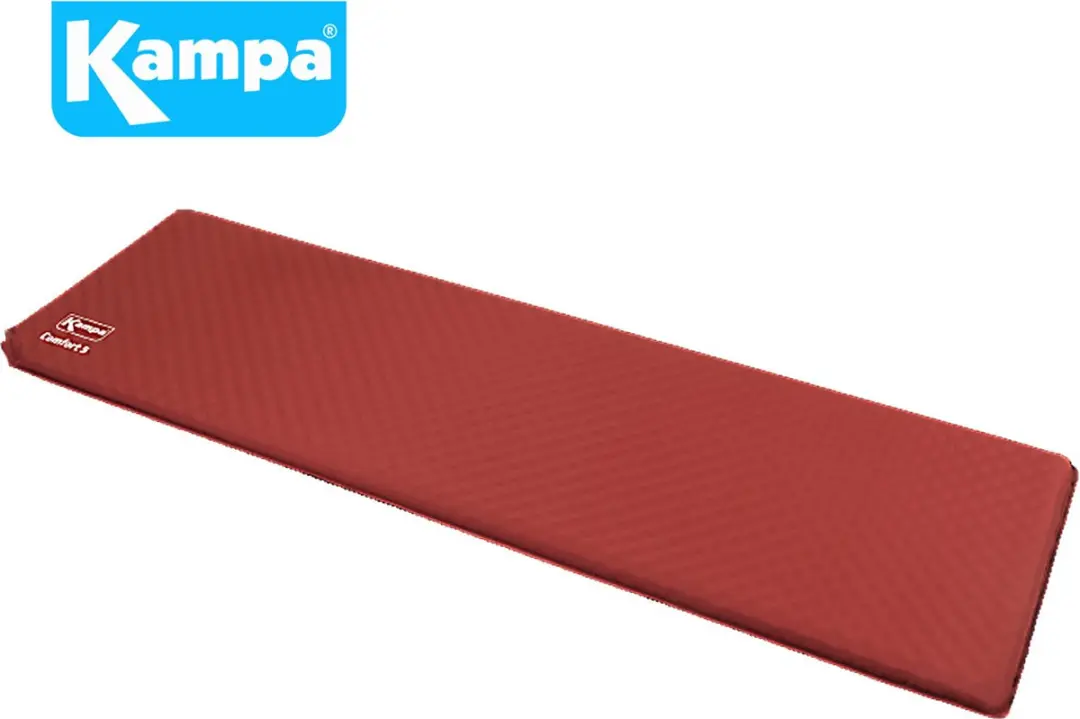 Kampa Comfort 5 Zelfopblazend Matras - 5cm - Rood - afbeelding 3 van 6