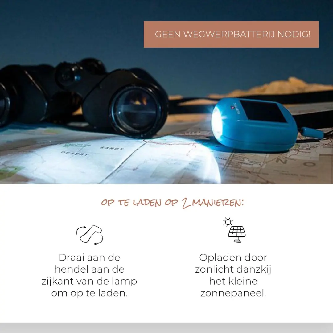 Rubytec Kao Zaklamp met Clip - Zonne-energie - Groen - afbeelding 4 van 6
