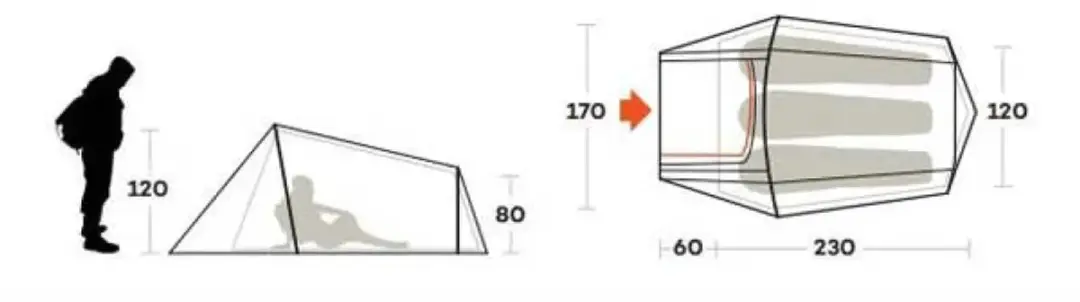 Ferrino Sling 1 Tent - Blauw - afbeelding 6 van 6