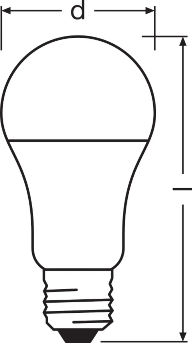 Osram LED-lamp E27 10W Warmwit - 2700K - 1 Stuk - afbeelding 6 van 6