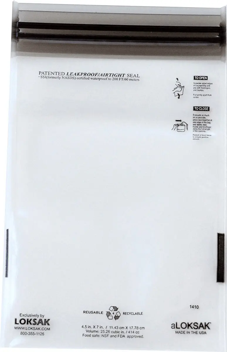 LokSak aLoksak Waterdichte Hoezen 4x7 - 2 st. - Transparant - afbeelding 3 van 4