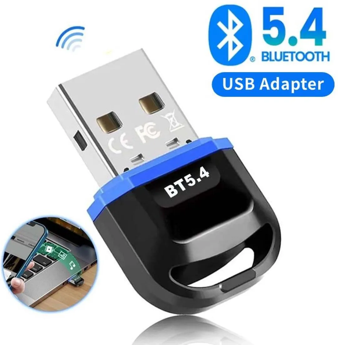 NÖRDIC BT4 USB Bluetooth Adapter - Zwart/Blauw