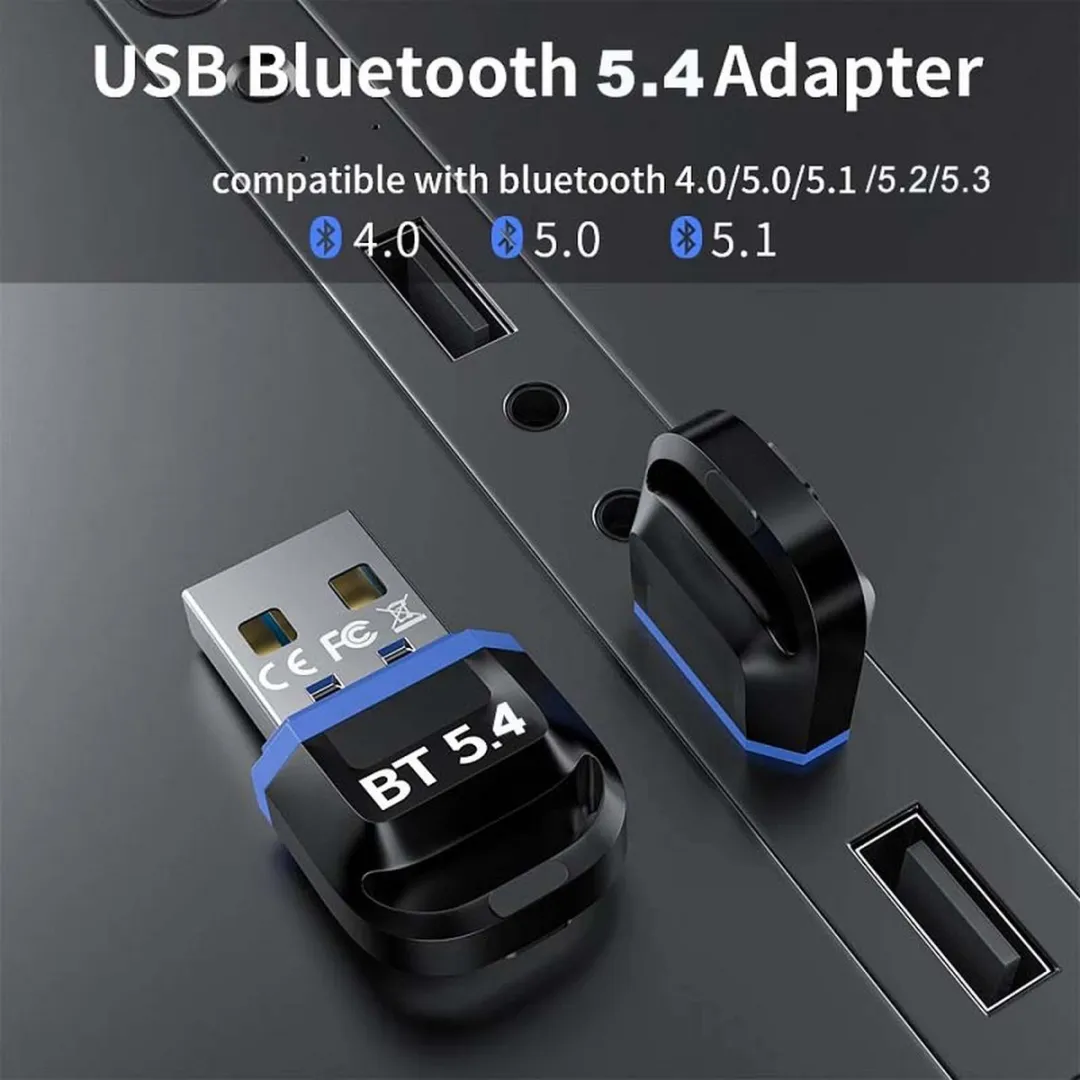 NÖRDIC BT4 USB Bluetooth Adapter - Zwart/Blauw