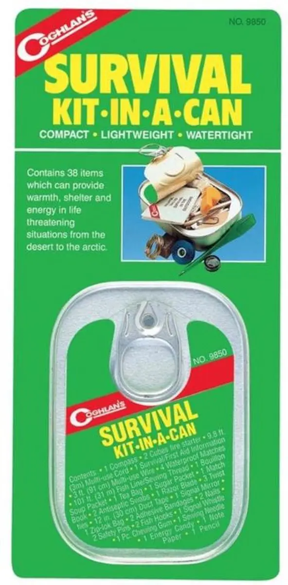 Coghlans Survival Kit In A Can - 38-Delig - afbeelding 3 van 3