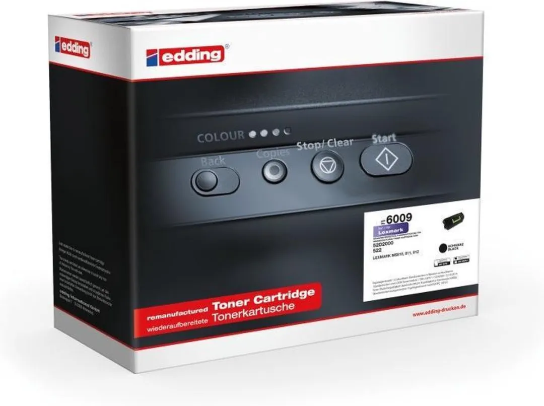 edding Toner Zwart EDD-6009 Lexmark 52D2000