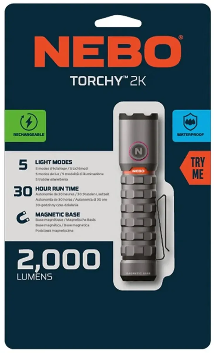 Nebo Torchy 2K USB-C Zaklamp