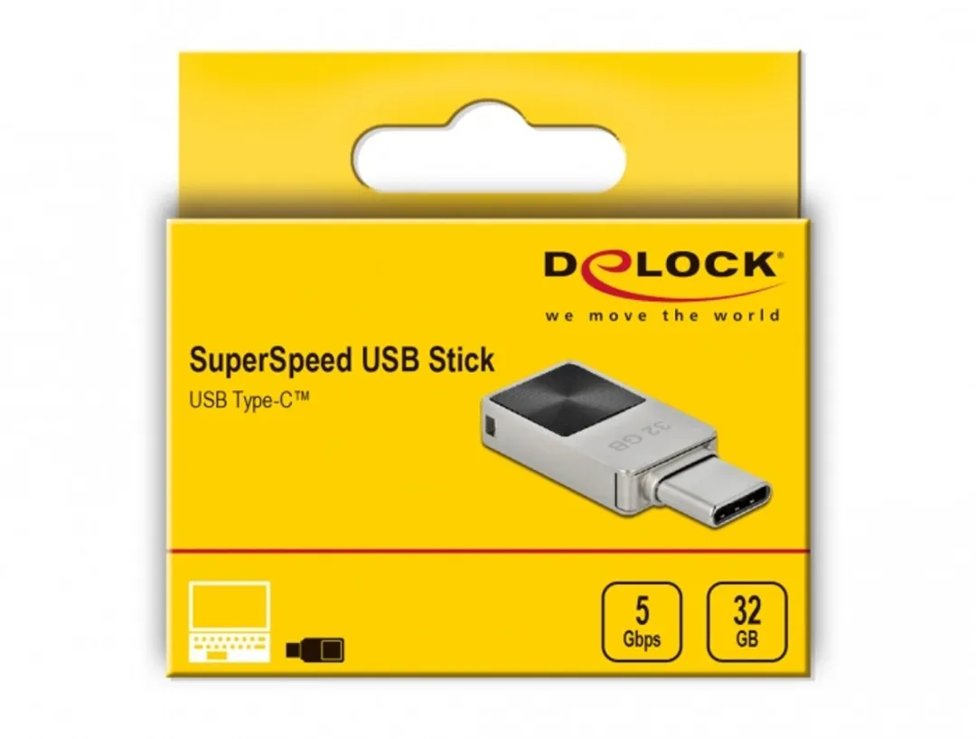 Delock 54083 USB-C Geheugenstick 32GB - Zilver