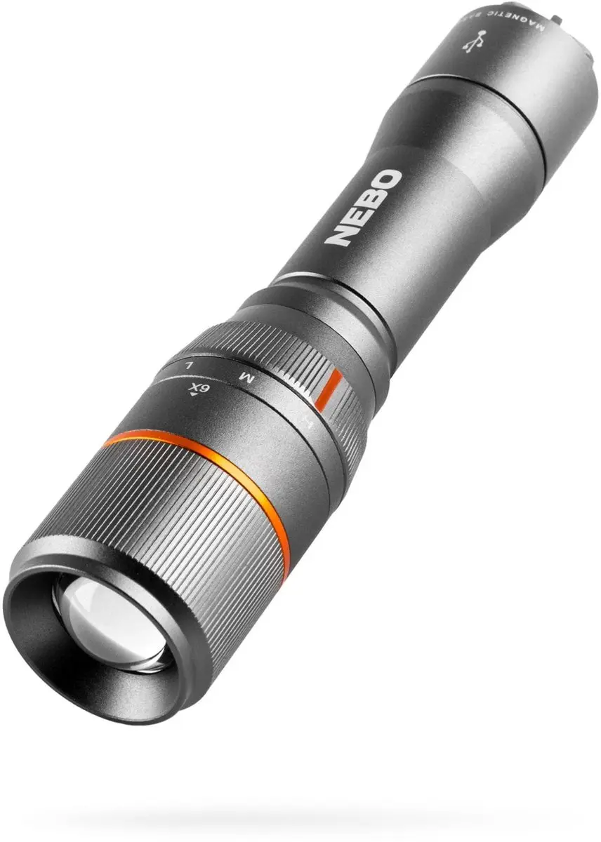 Nebo Davinci 1000 NEB-FLT-0018-G LED Zaklamp - Grijs - afbeelding 2 van 6