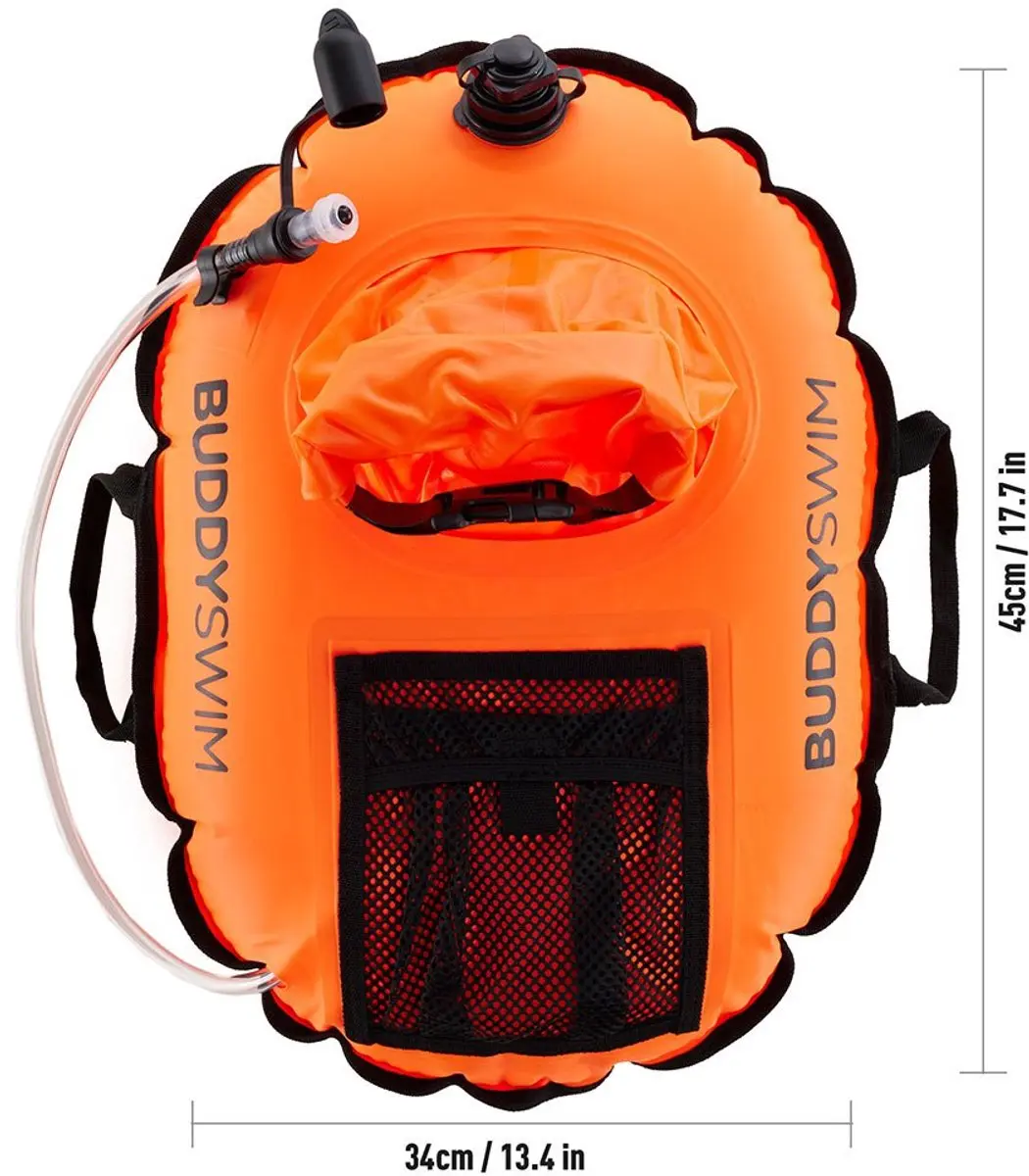 Buddyswim Hydrastation Pro Zwemboei - Oranje - afbeelding 5 van 6