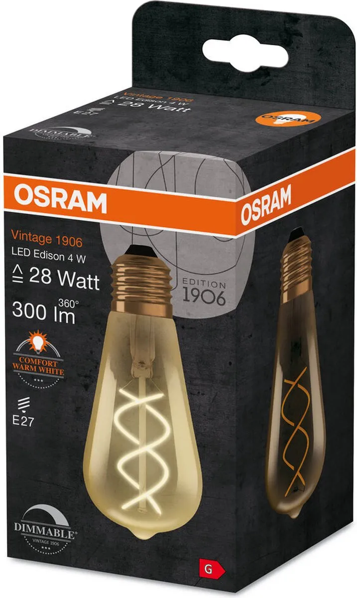 Osram Vintage 1906 LED Lamp E3APZ - Goudkleurig