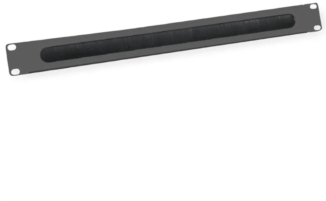 InLine 19111D Borstelpaneel 1U - Zwart