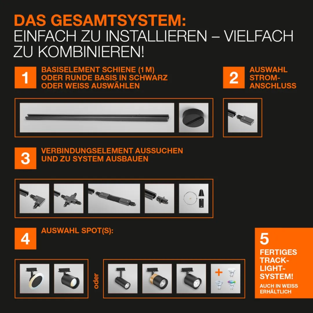 Osram Tracklight Spot Cylinder GU10 Wit/Goud - Slimme WiFi Spot
