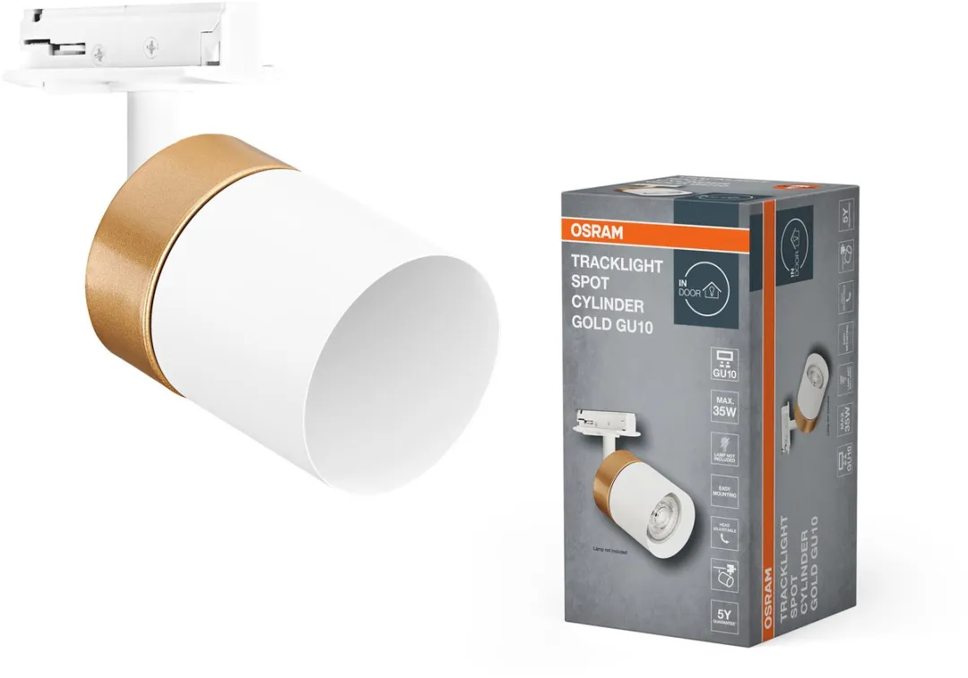 Osram Tracklight Spot Cylinder GU10 Wit/Goud - Slimme WiFi Spot