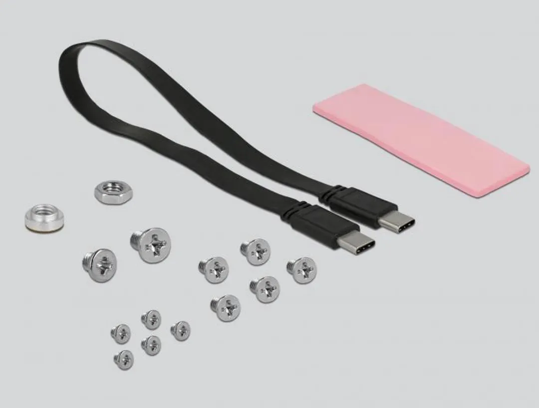 Delock DLCK-42609 M.2 NVMe Behuizing - USB 3.1 Type-C - Zwart - afbeelding 4 van 6