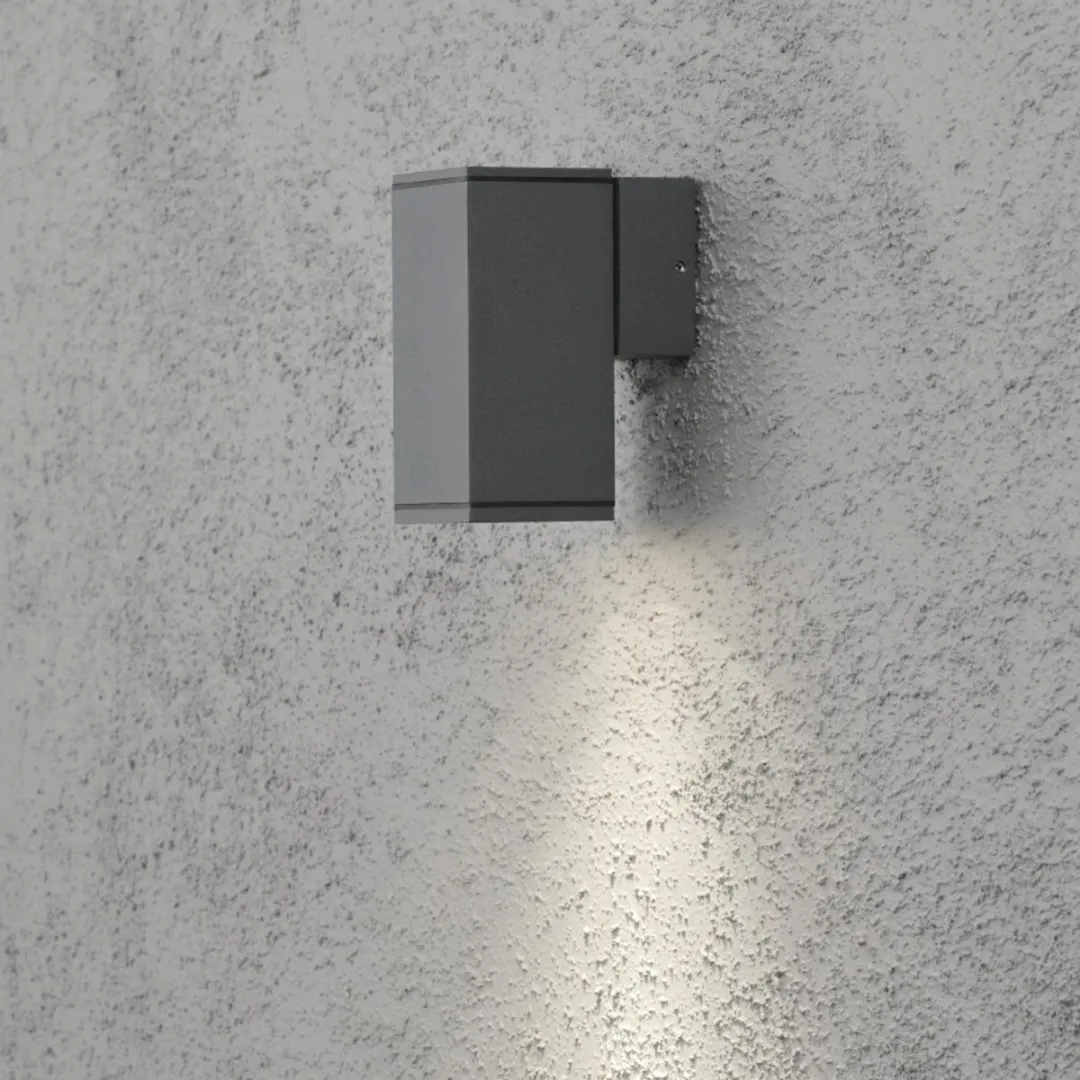 Konstsmide Monza Wandspot Neerwaarts 13.5cm GU10 - Antraciet
