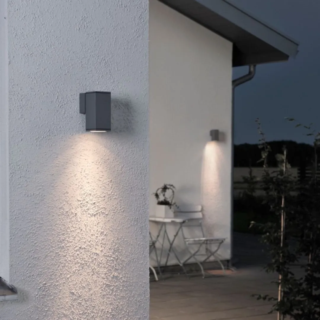 Konstsmide Monza Wandspot Neerwaarts 13.5cm GU10 - Antraciet
