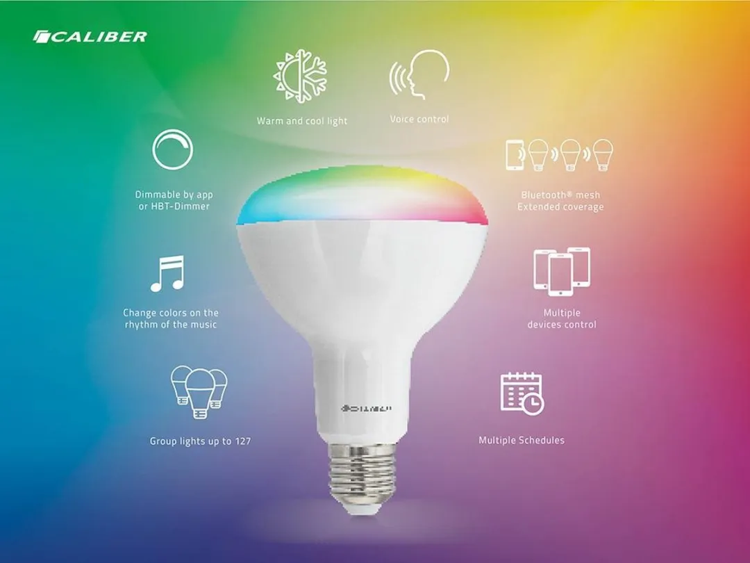 Caliber Smart Lamp E27 RGB & Warm Wit - 3 Stuks - Mat Glas