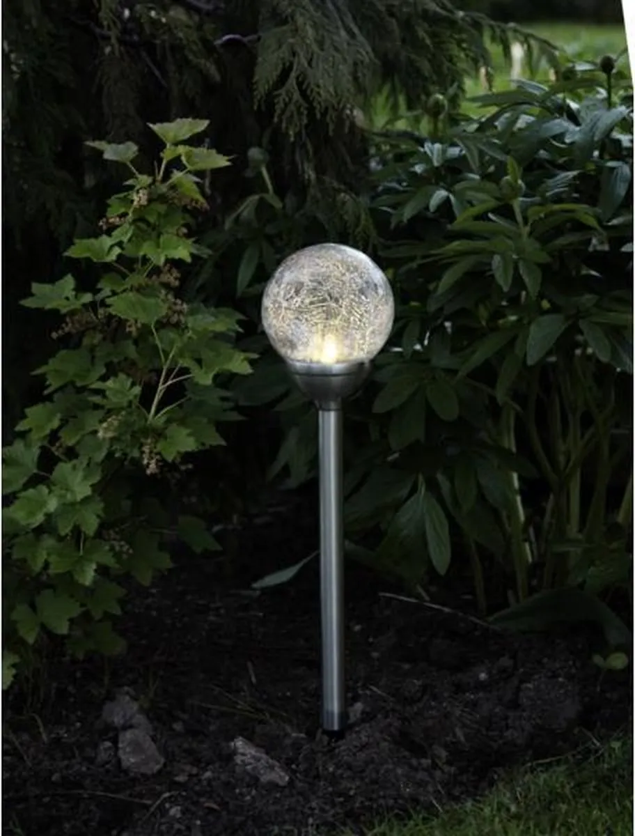 Star Trading 479-27 Grondverlichting 12cm - Gesatineerd staal - afbeelding 2 van 2
