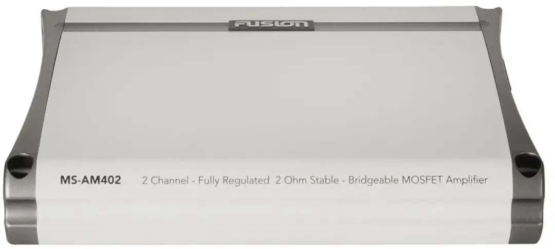 Fusion MS-AM402 , twee kanaals versterker van 400 Watt, nautische versterker, Po