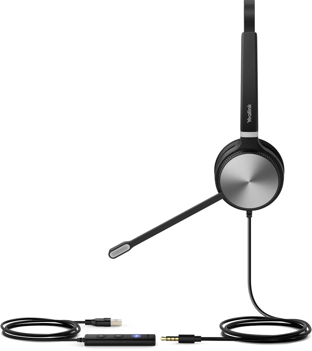 Yealink UH36-MONO-TEAMS Headset - Zwart/Zilver