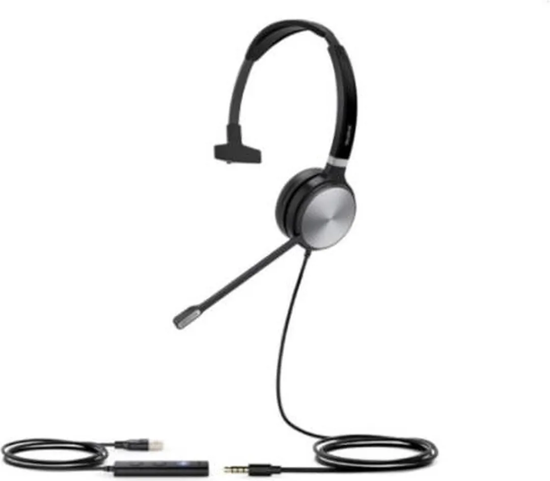 Yealink UH36-MONO-TEAMS Headset - Zwart/Zilver