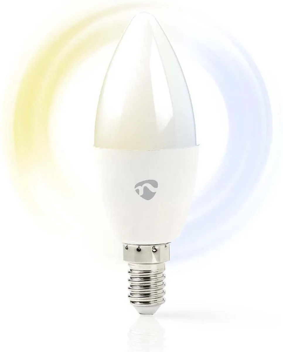 Nedis Wi-Fi Smart LED-lamp E14 - 4,5W - Warm tot Koud Wit - afbeelding 5 van 6