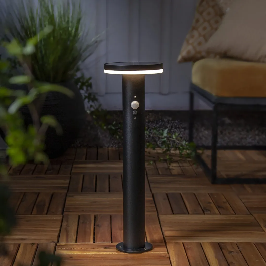 Star Trading Valletta Solar Padverlichting - 50cm - Zwart - Warm wit