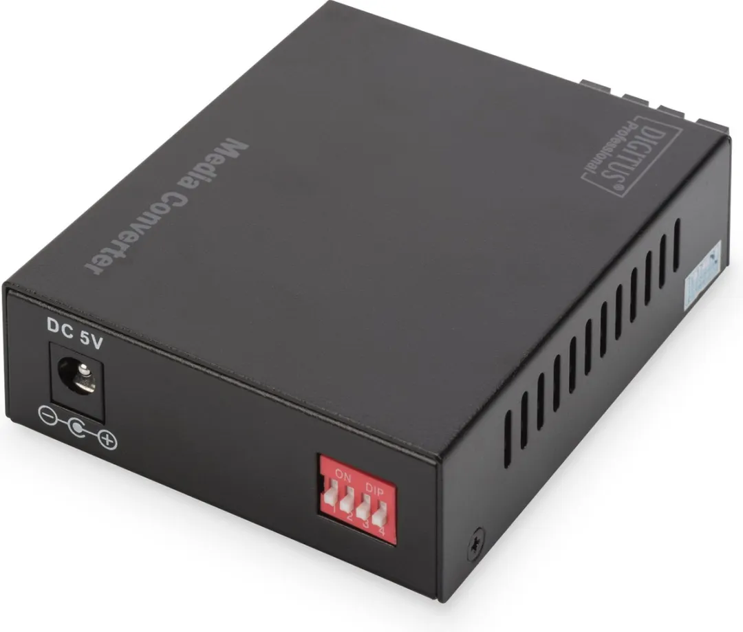 Digitus DN-82120-1 Netwerk Media Converter - Zwart
