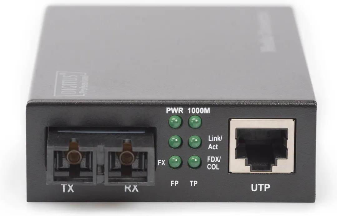 Digitus DN-82120-1 Netwerk Media Converter - Zwart