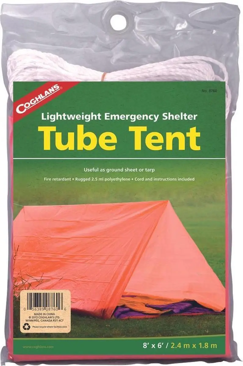 Coghlan's Emergency Tube Tent   Oranje