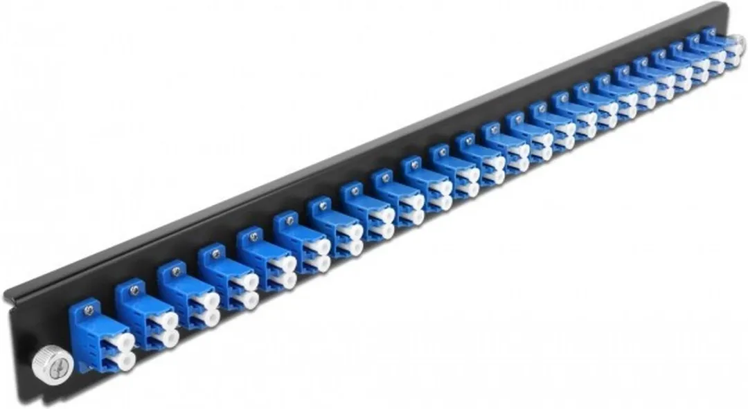 Delock 19" Splice Box Front Panel 24 port LC Duplex - Blauw - afbeelding 2 van 2