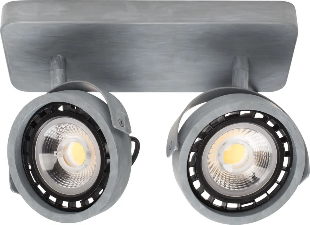 Zuiver Dice-2 DTW Spot - 2x12W Warm Wit - Grijs