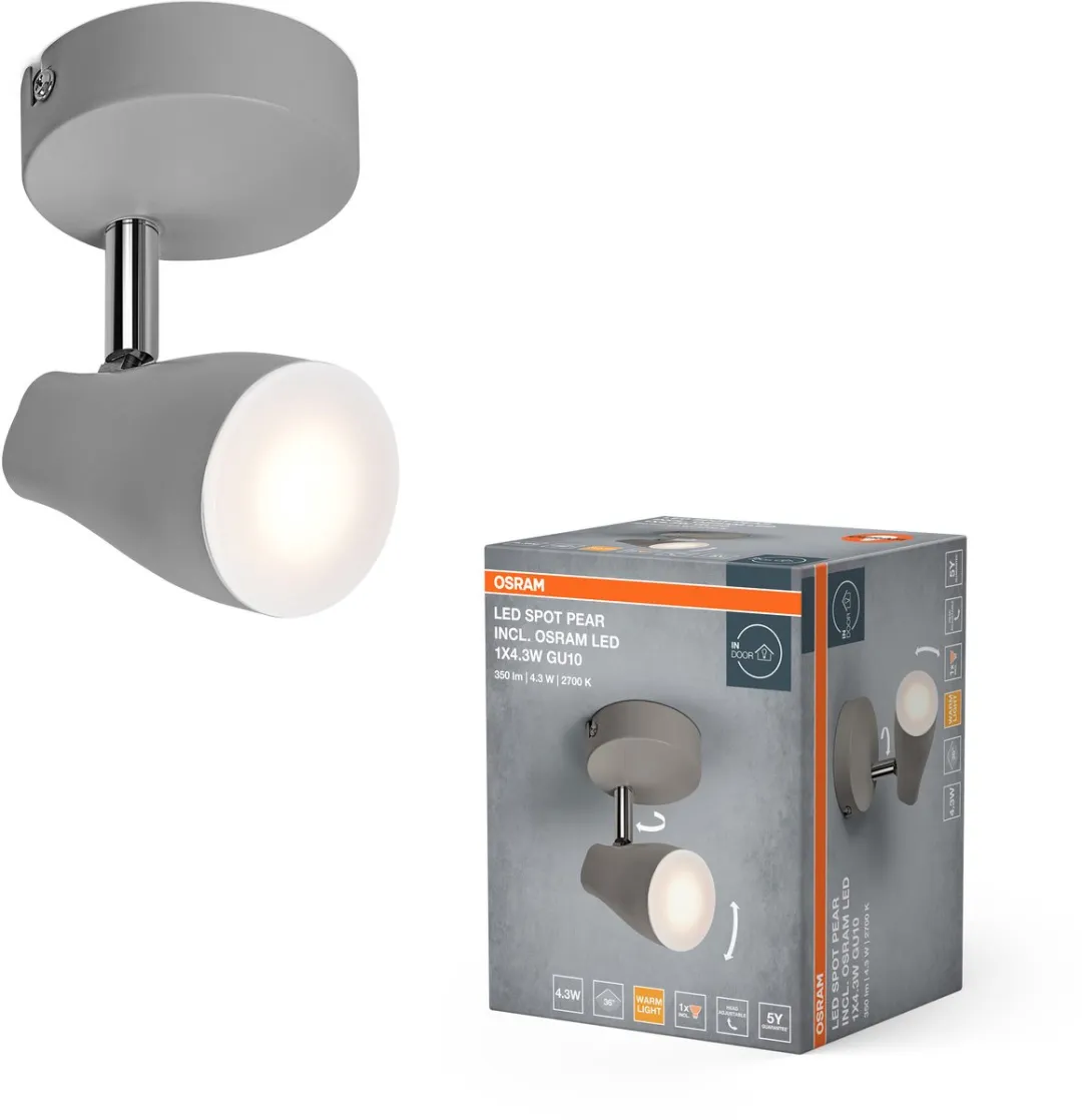 Osram LED Spot Plafondspot PEAR GU10 4,3W 210lm Warm Wit