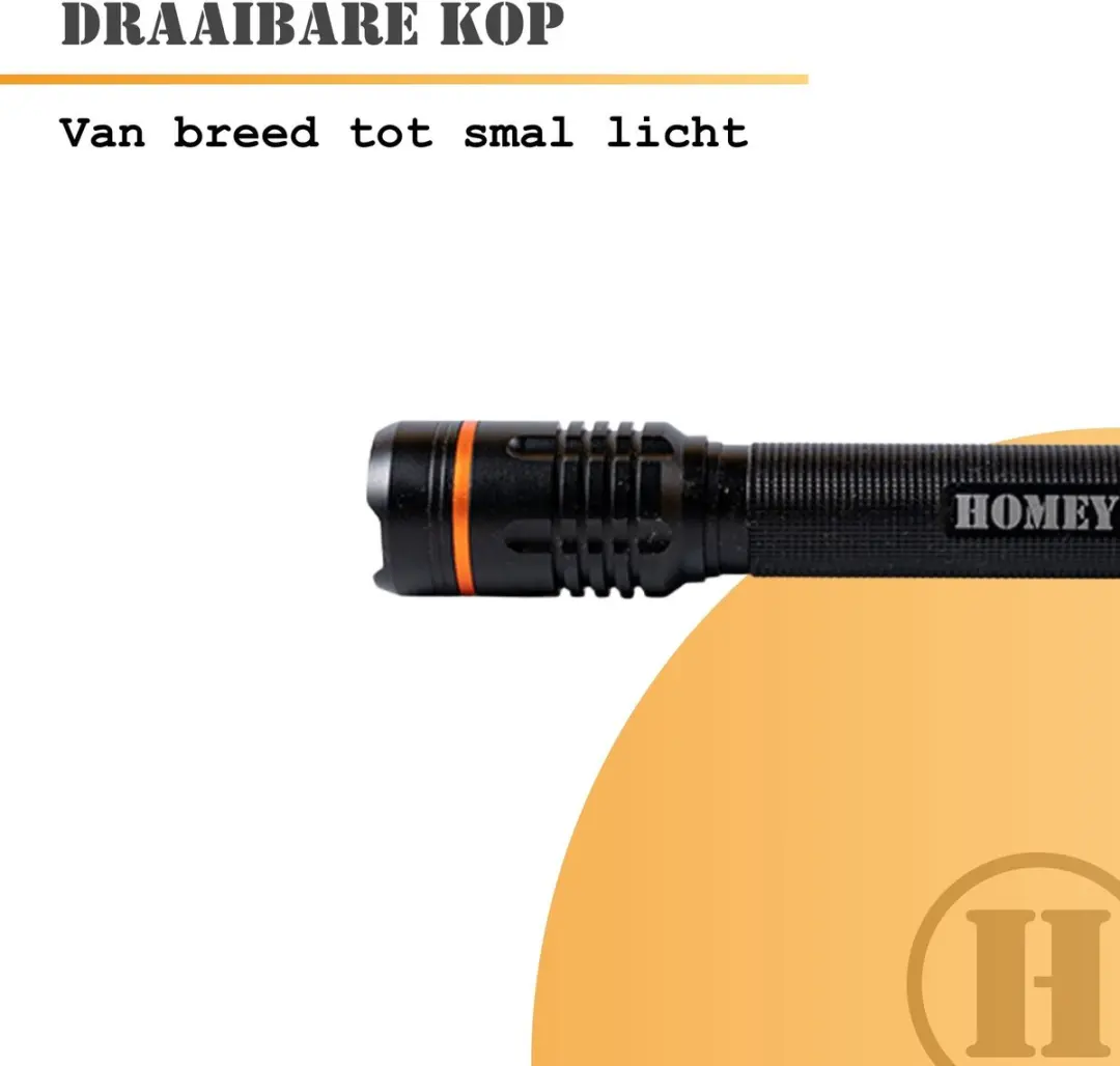 Homey's Ida Zaklamp LED Oplaadbaar - 1000 lumen - IP55 - afbeelding 6 van 6