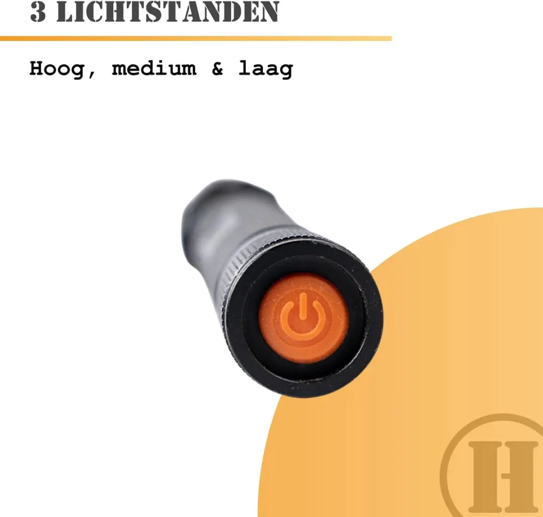 Homey's Ida Zaklamp LED Oplaadbaar - 1000 lumen - IP55 - afbeelding 5 van 6