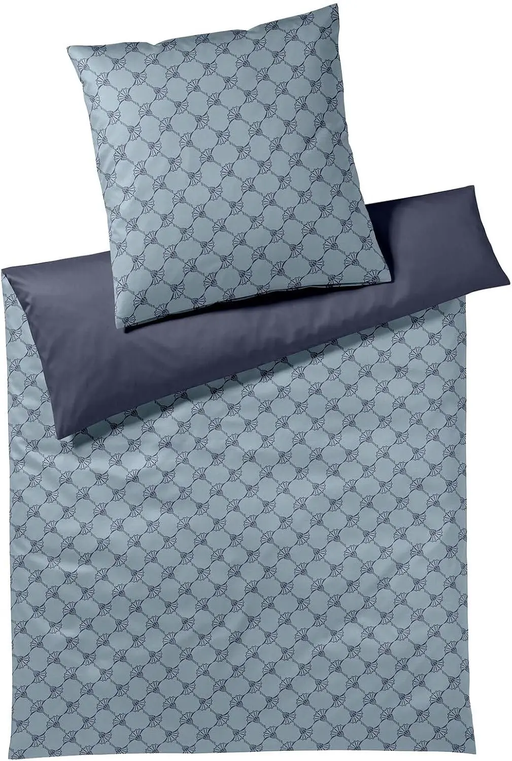 Joop! Mako satijn beddengoed Cornflower Double Deep Ocean