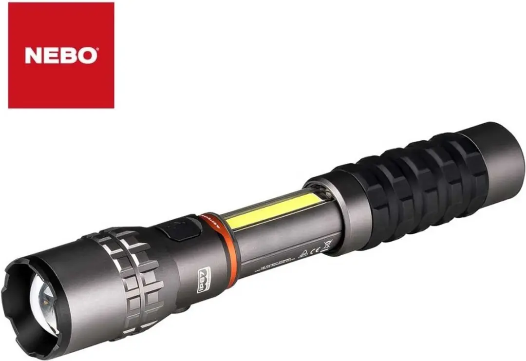 Nebo Slyde King 2K zaklamp oplaadbaar - 2000 lm - Grijs - afbeelding 6 van 6