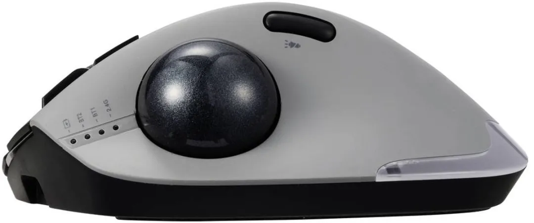 Renkforce RF-WLEM-500 Trackball - Draadloos Bluetooth - 7 Toetsen - Grijs/Zwart
