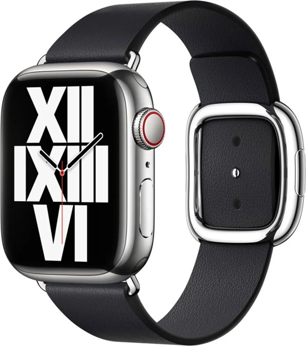 Apple Leather Band Modern Buckle