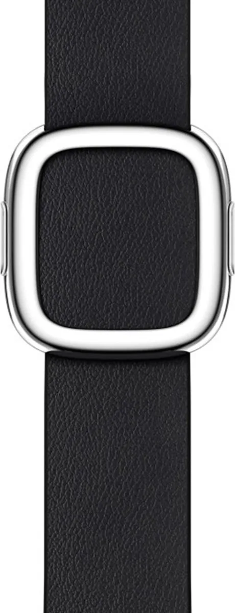 Apple Leather Band Modern Buckle - Maat M - Midnight