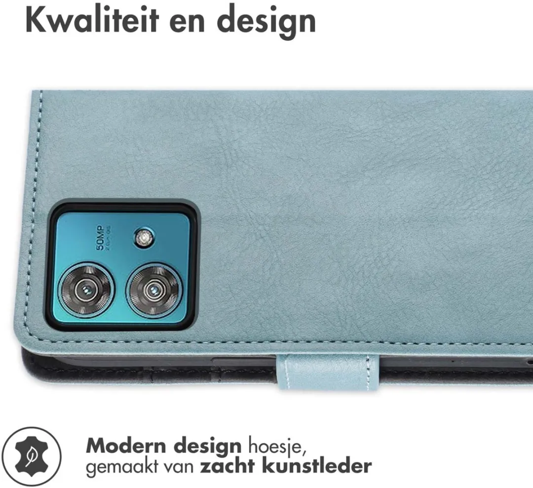 Imoshion Hoesje Motorola Moto G84 Lichtblauw - 3 Pasjes