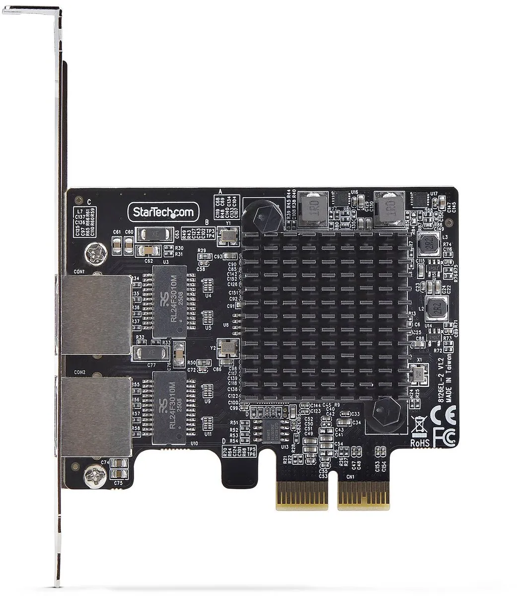 Startech PR25GR-NETWORK-CARD 5G Gigabit PCIe Netwerkkaart - 4 Poorten - Zwart - afbeelding 5 van 6