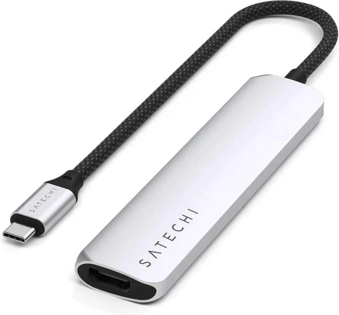Satechi ST-P6SK USB-C 6-in-1 Adapter - Grijs