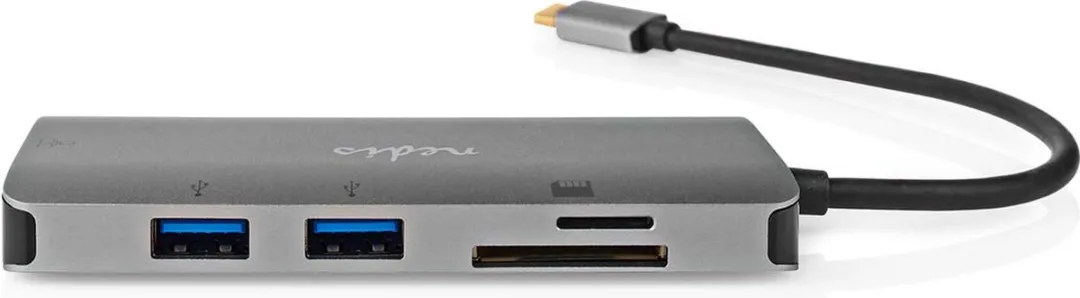 Nedis CCBW64240AT02 USB-C 7-in-1 Adapter - 5Gbps - 0,2m - Antraciet