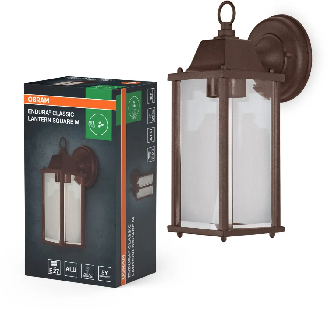 Osram Endura Classic Lantern Square M E27 - Rust