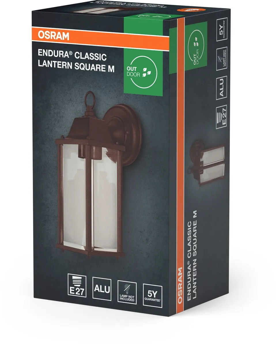 Osram Endura Classic Lantern Square M E27 - Rust