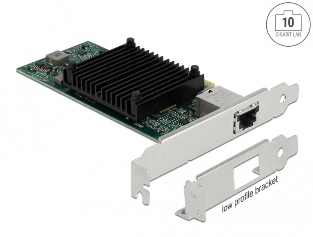 Delock PCIe x8 10Gbps LAN Kaart 88511 - Zwart