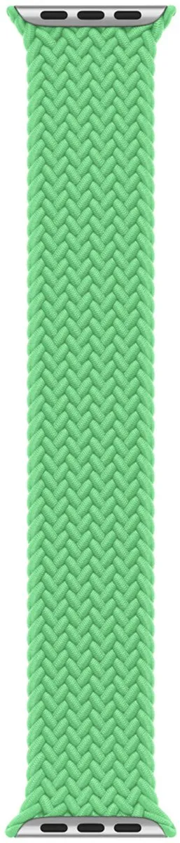 Apple Gevlochten Solobandje Bright Green - M - 44/45/46/49mm